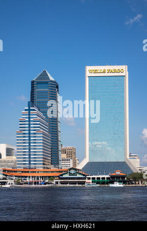 La Wells Fargo, la construction des bâtiments de Jacksonville, Floride, USA Banque D'Images