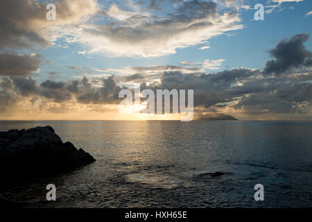 Vor Sonnenuntergang Mahé, Seychelles, Indischer Ozean Banque D'Images