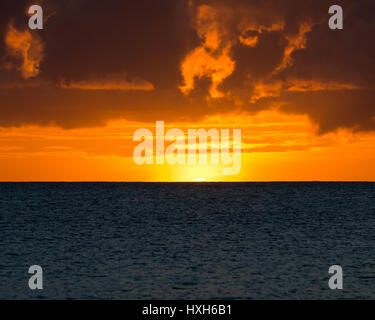 Vor Sonnenuntergang Mahé, Seychelles, Indischer Ozean Banque D'Images