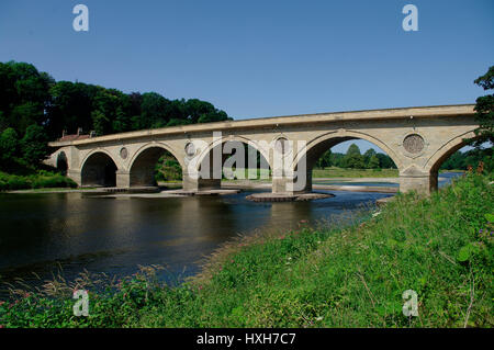 Tweed Bridge de Coldstream, Ecosse Banque D'Images