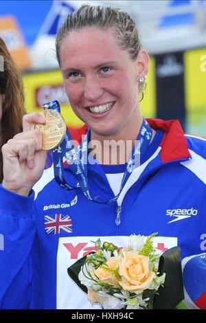 GEMMA SPOFFORTH (UK VENTES seulement 100 mètres dos DERNIER ROME ITALIE 28 Juillet 2009 Banque D'Images