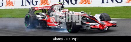 L'équipe de Heikki KOVALAINEN MCLAREN SPA-FRANCORCHAMPS BELGIQUE 05 Septembre 2008 Banque D'Images