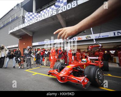 FILIPE MASSA FERRARI SPA-FRANCORCHAMPS BELGIQUE 05 Septembre 2008 Banque D'Images