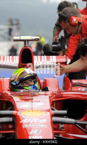 FILIPE MASSA FERRARI SPA-FRANCORCHAMPS BELGIQUE 05 Septembre 2008 Banque D'Images