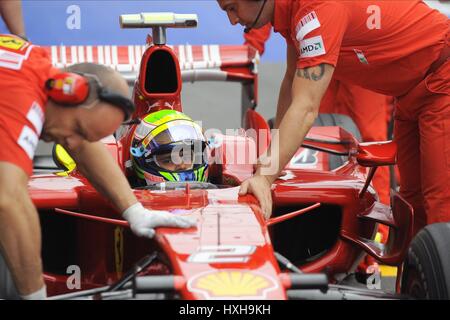 FILIPE MASSA FERRARI SPA-FRANCORCHAMPS BELGIQUE 05 Septembre 2008 Banque D'Images