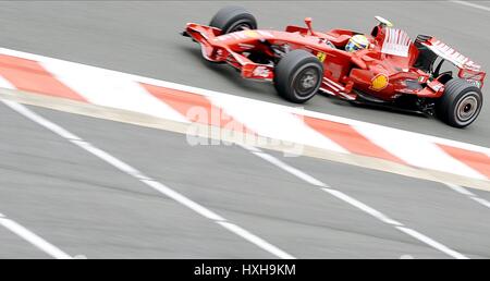 FILIPE MASSA FERRARI SPA-FRANCORCHAMPS BELGIQUE 05 Septembre 2008 Banque D'Images