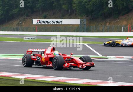 FILIPE MASSA FERRARI SPA-FRANCORCHAMPS BELGIQUE 05 Septembre 2008 Banque D'Images