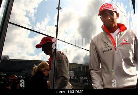 LEWIS HAMILTON MCLAREN MERCEDES SPA-FRANCORCHAMPS BELGIQUE 04 Septembre 2008 Banque D'Images