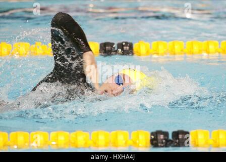 IAN THORPE AUSTRALIE MANCHESTER EN ANGLETERRE 30 Juillet 2002 Banque D'Images