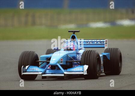 JENSON BUTTON BENETTON RENAULT à Silverstone SILVERSTONE ANGLETERRE 21 Février 2001 Banque D'Images