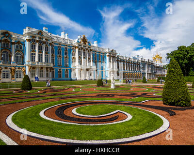 Palais de Catherine à Pouchkine, Saint-Pétersbourg, Russie Banque D'Images