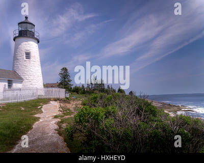 Pemaquid Point Lighthouse, Maine Banque D'Images