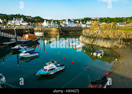 Le port de Portpatrick, Dumfries et Galloway, Écosse, Royaume-Uni Banque D'Images