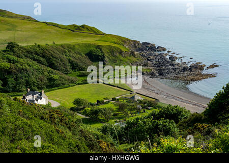 L'Knockinaam Lodge Hotel à Port de Spittal Bay, près de Portpatrick, Dumfries et Galloway, Écosse, Royaume-Uni Banque D'Images