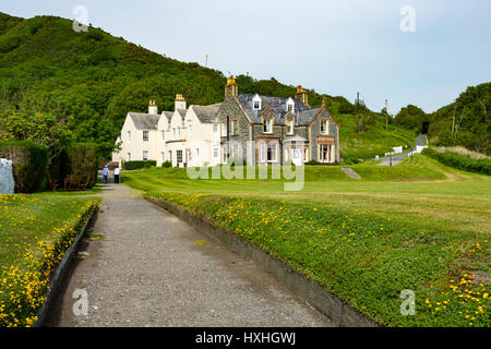 L'Knockinaam Lodge Hotel à Port de Spittal Bay, près de Portpatrick, Dumfries et Galloway, Écosse, Royaume-Uni Banque D'Images