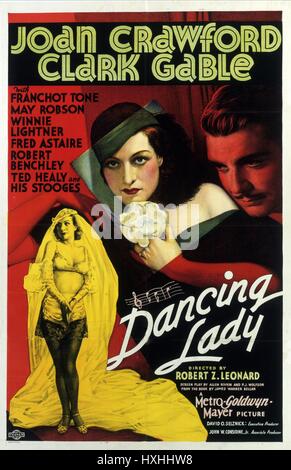 Affiche du film Dancing Lady (1933) Banque D'Images