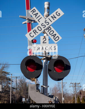 Railroad crossing Banque D'Images