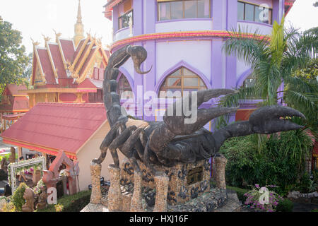 L'AESP wat doi wao dans la ville de Mae Sai en Thaïlande sur la frontière de la Thaïlande et le Myanmar dans le nord de la ville dans le nord de Chiang Rai en Thaïlande. Banque D'Images