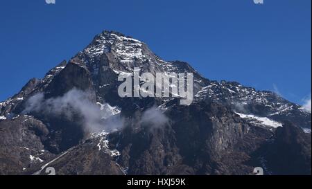 Khumbi Yul lha, montagne sacrée dans le Parc National du Mont Everest, Népal. Banque D'Images