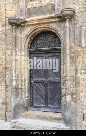 Vieille porte en bois Banque D'Images