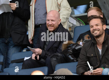 Stuttgart, Allemagne. Mar 28, 2017. Matthias Sammer à l'affichage des stands avant l'U-21 de football match amical international entre l'Allemagne et le Portugal au stade de Gazi à la Waldau à Stuttgart, Allemagne, 28 mars 2017. Photo : Deniz Calagan/dpa/Alamy Live News Banque D'Images