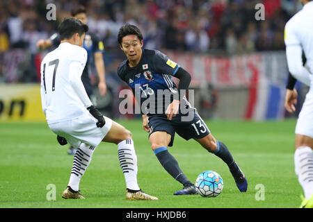 2002 Stade de Saitama, Tokyo, Japon. Mar 28, 2017. Hiroshi Kiyotake (JPN), le 28 mars 2017 Football/soccer - COUPE DU MONDE : Russie 2018 Tour Final qualificatif asiatique le Groupe B entre le Japon 4-0 Thaïlande à Saitama Stadium 2002, Saitama, Japon. Credit : YUTAKA/AFLO/Alamy Live News Banque D'Images