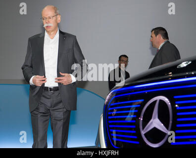 Berlin, Allemagne. Mar 29, 2017. Dieter Zetsche, le PDG de Daimler AG, à l'occasion de l'Assemblée générale à Berlin, Allemagne, 29 mars 2017. Photo : Soeren Stache/dpa/Alamy Live News Banque D'Images