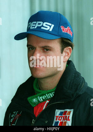 RUBENS BARRICHELLO JORDANIE TOTAL PEUGEOT pilote de F1 09 mars 1995 Banque D'Images