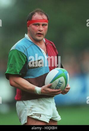 BRIAN MOORE HARLEQUINS RU 16 Octobre 1995 Banque D'Images