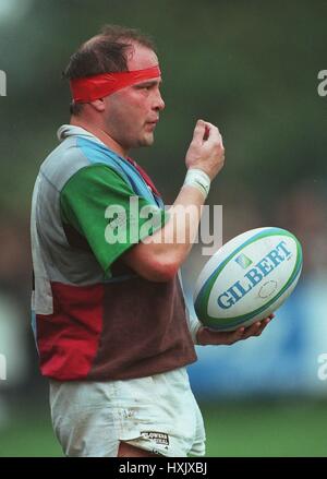 BRIAN MOORE HARLEQUINS RU 16 Octobre 1995 Banque D'Images