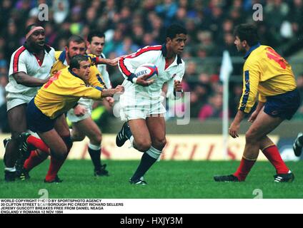 JEREMY GUSCOTT ENGLAND V FRANCE 12 NOVEMBRE 1994 Banque D'Images