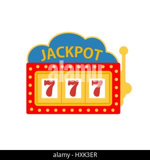 Sur une machine à sous jackpot vector Illustration de Vecteur