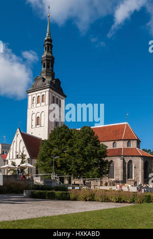 Tallinn, Estonie, l'église Saint-Nicolas Banque D'Images