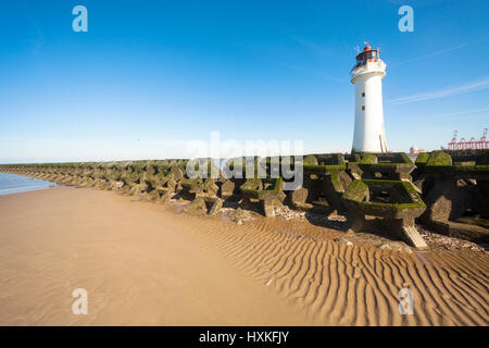 La Perche de Fort Rock, en Brighton sur la Péninsule de Wirral Banque D'Images