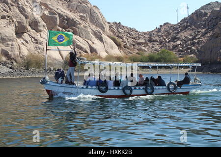 Aswan. Le barrage. Obélisque Inachevé Banque D'Images