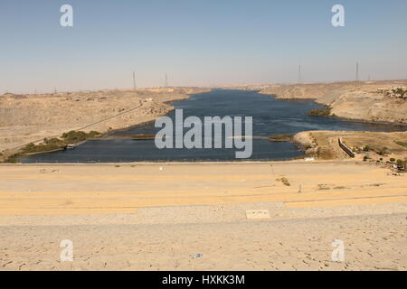 Aswan. Le barrage. Obélisque Inachevé Banque D'Images