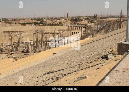 Aswan. Le barrage. Obélisque Inachevé Banque D'Images