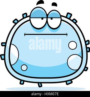 Un cartoon illustration d'un globule blanc à s'ennuyer. Illustration de Vecteur