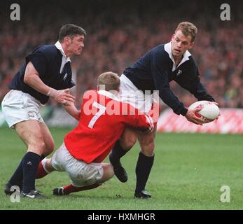 ROWEN SHEPHERD & ECOSSE EDINBURGH ACADEMY 23 Février 1996 Banque D'Images