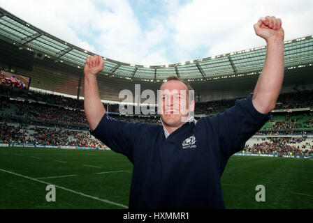 GREGOR TOWNSEND CÉLÈBRE FRANCE V ECOSSE 10 Avril 1999 Banque D'Images