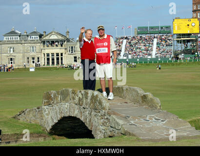 JACK NICKLAUS DIT AU REVOIR L'OUVRIR.ST ANDREWS 17 Juillet 2005 Banque D'Images