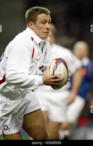 JONNY WILKINSON L'ANGLETERRE ET Newcastle Falcons RU ANGLETERRE LONDRES TWICKENHAM 15 Février 2003 Banque D'Images