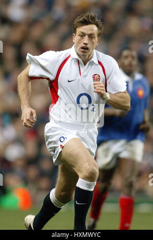 DAN LUGER ANGLETERRE & NEC HARLEQUINS TWICKENHAM RU LONDON ANGLETERRE 15 Février 2003 Banque D'Images