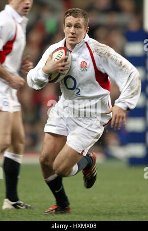 JONNY WILKINSON L'ANGLETERRE ET Newcastle Falcons RU ANGLETERRE LONDRES TWICKENHAM 15 Février 2003 Banque D'Images