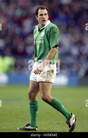 GIRVAN DEMPSEY & IRLANDE LEINSTER RU ÉDIMBOURG MURRAYFIELD 20 Février 2003 Banque D'Images