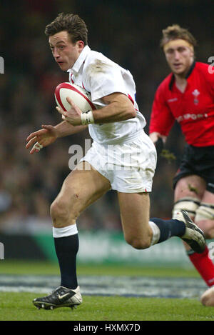 DAN LUGER ANGLETERRE & NEC HARLEQUINS RU MILLENNIUM STADIUM Cardiff au Pays de Galles 22 Février 2003 Banque D'Images