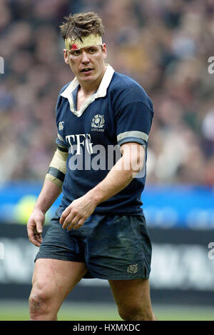 ANDREW MOWER ECOSSE & Newcastle Falcons STADE FRANCE PARIS 23 Février 2003 Banque D'Images