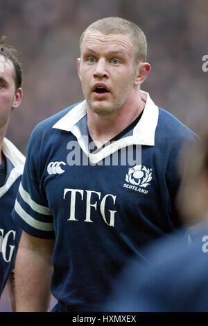 JASON WHITE. L'ÉCOSSE & GLASGOW RUGBY STADE FRANCE PARIS 23 Février 2003 Banque D'Images