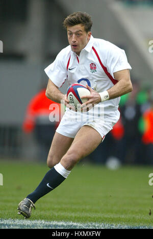 DAN LUGER ANGLETERRE & NEC HARLEQUINS TWICKENHAM RU LONDON ANGLETERRE 09 Mars 2003 Banque D'Images