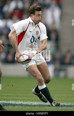 DAN LUGER ANGLETERRE & NEC HARLEQUINS TWICKENHAM RU LONDON ANGLETERRE 09 Mars 2003 Banque D'Images